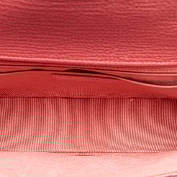 Pre-owned Chanel Medium Chevron Calfskin Statement Flap Pink