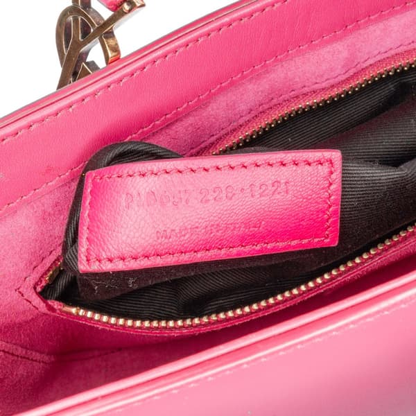 Pre-owned Saint Laurent Leather Le 5 a 7 Shoulder Bag Pink