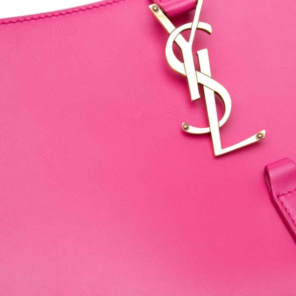 Pre-owned Saint Laurent Leather Le 5 a 7 Shoulder Bag Pink