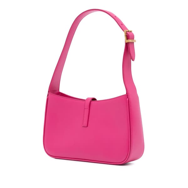 Pre-owned Saint Laurent Leather Le 5 a 7 Shoulder Bag Pink