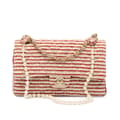 Pikkukuva 1 / 10: Pre-owned Chanel Medium Classic Jersey Coco Sailor Double Flap Red