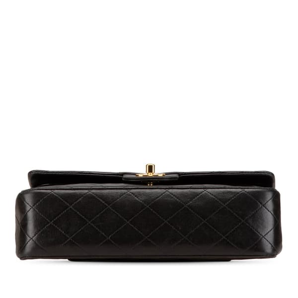 Pre-owned Chanel Medium Classic Lambskin Double Flap Black