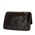 Miniatyrbild 2 av 10: Pre-owned Chanel Medium Classic Lambskin Double Flap Black