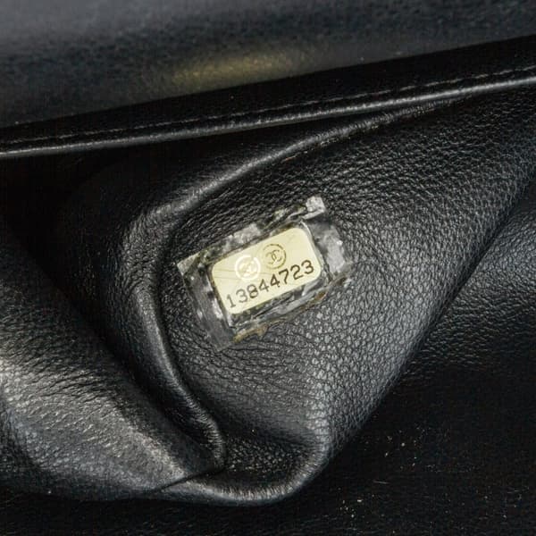 Pre-owned Chanel 2.55 Reissue Quilted Patent Double Flap 227 Black