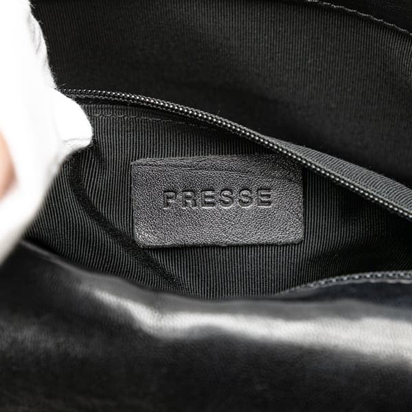 Pre-owned Chanel CC Choco Bar Lambskin Shoulder Bag Black