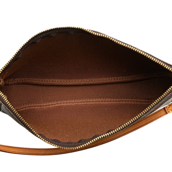 Pre-owned Louis Vuitton Monogram Pochette Accessoires Brown