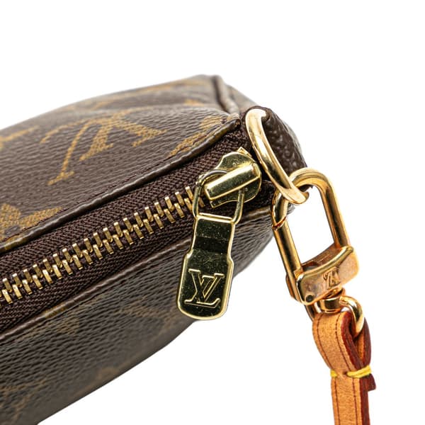Pre-owned Louis Vuitton Monogram Pochette Accessoires Brown