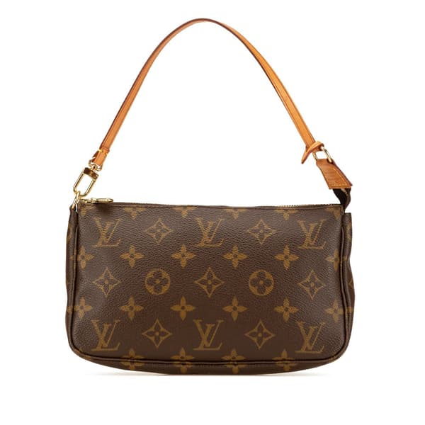 Pre-owned Louis Vuitton Monogram Pochette Accessoires Brown