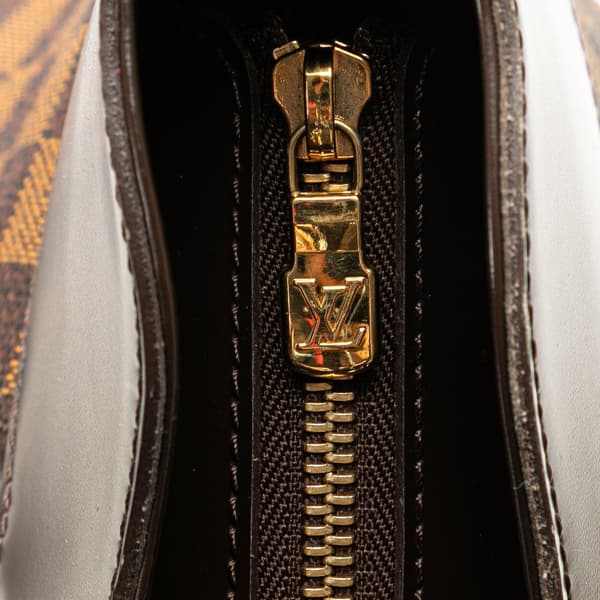 Pre-owned Louis Vuitton Damier Ebene Sistina MM Brown