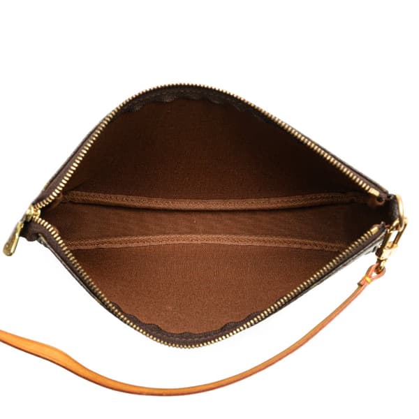 Pre-owned Louis Vuitton Monogram Pochette Accessoires Brown