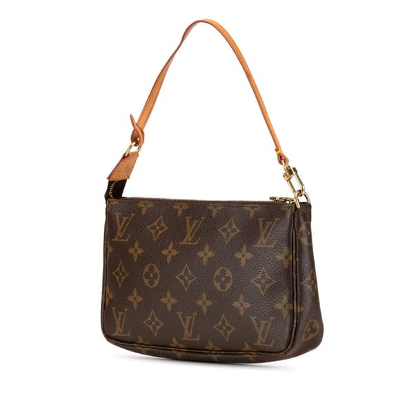 Pre-owned Louis Vuitton Monogram Pochette Accessoires Brown