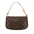 Miniatyrbilde 1 av 10: Pre-owned Louis Vuitton Monogram Pochette Accessoires Brown