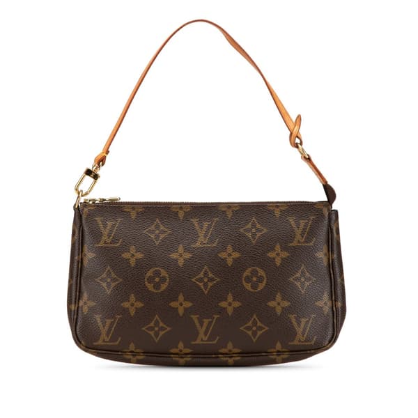 Pre-owned Louis Vuitton Monogram Pochette Accessoires Brown