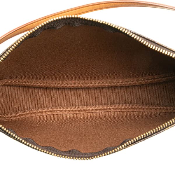 Pre-owned Louis Vuitton Monogram Pochette Accessoires Brown