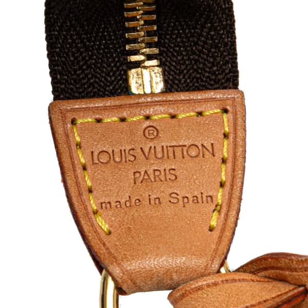 Pre-owned Louis Vuitton Monogram Pochette Accessoires Brown
