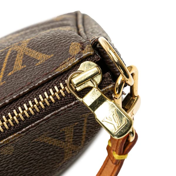 Pre-owned Louis Vuitton Monogram Pochette Accessoires Brown