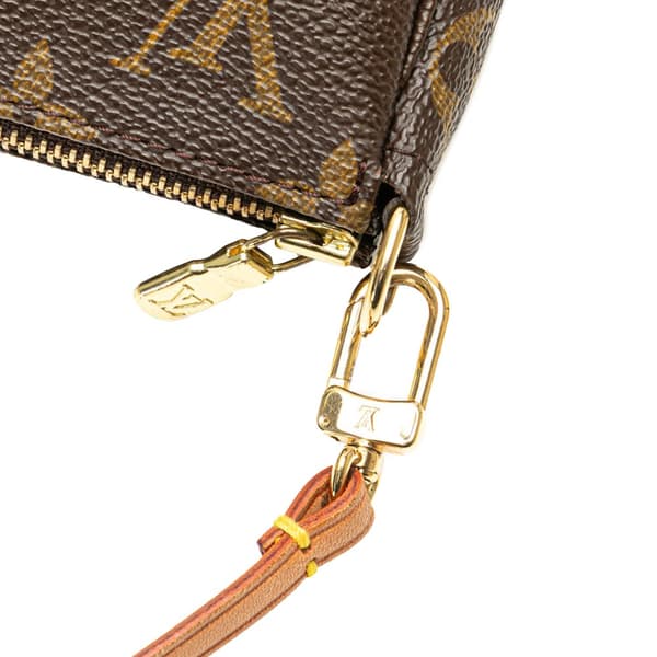 Pre-owned Louis Vuitton Monogram Pochette Accessoires Brown