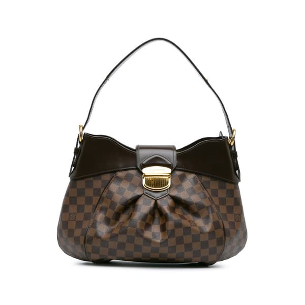 Pre-owned Louis Vuitton Damier Ebene Sistina MM Brown