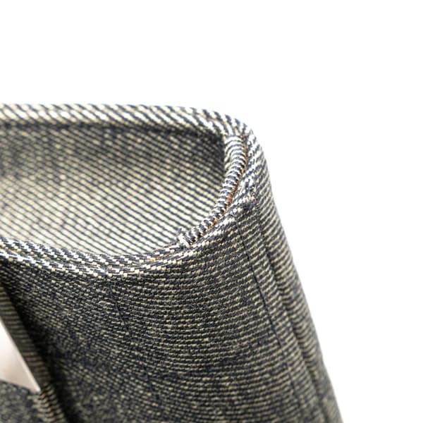 Pre-owned Chanel CC Choco Bar Denim Chain Flap Gray