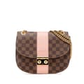 Pikkukuva 1 / 10: Pre-owned Louis Vuitton Damier Ebene Cuir Taurillon Wight Brown