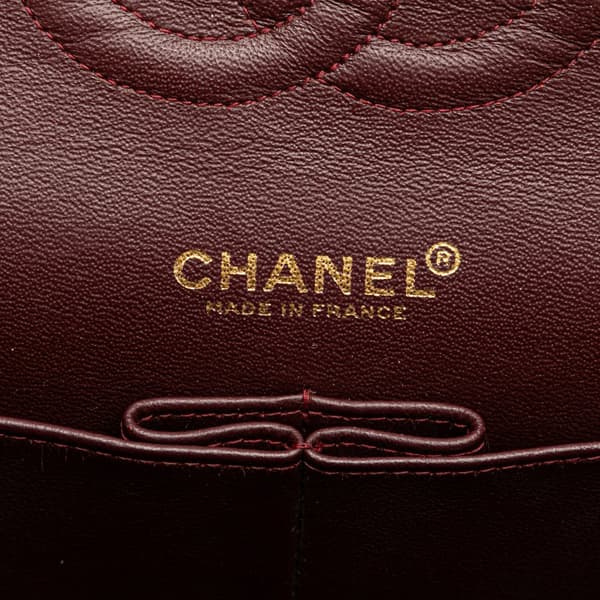 Pre-owned Chanel Medium Classic Lambskin Double Flap Black