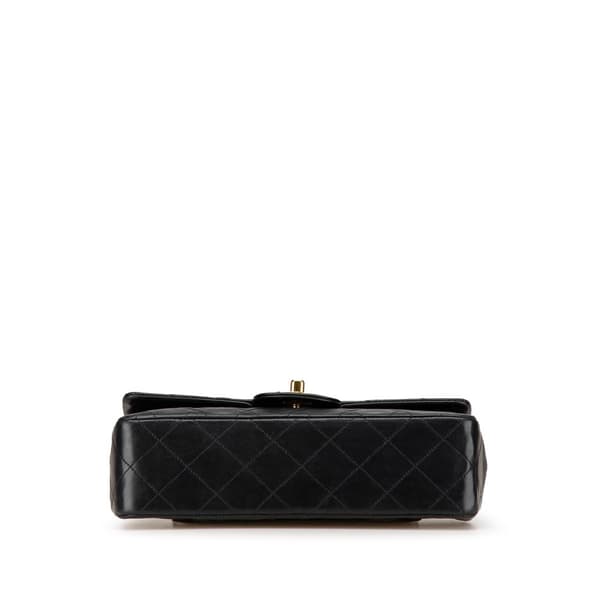 Pre-owned Chanel Small Classic Lambskin Double Flap Black
