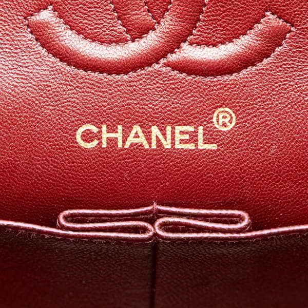 Pre-owned Chanel Small Classic Lambskin Double Flap Black