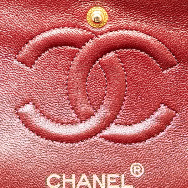 Pre-owned Chanel Small Classic Lambskin Double Flap Black