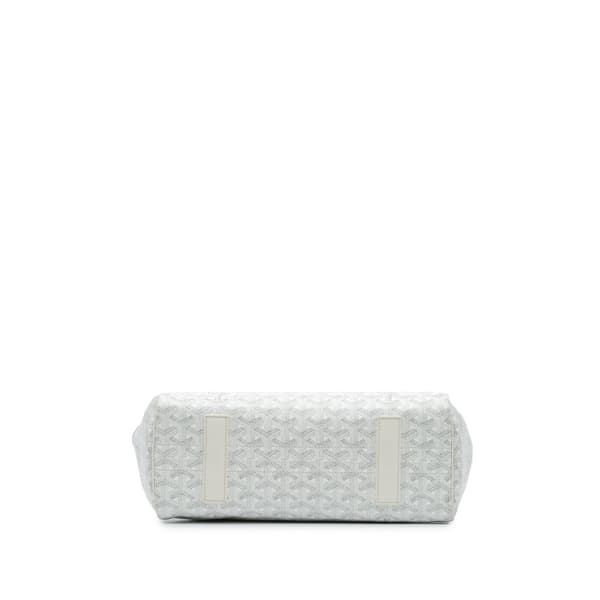 Pre-owned Goyard Goyardine Rouette PM White