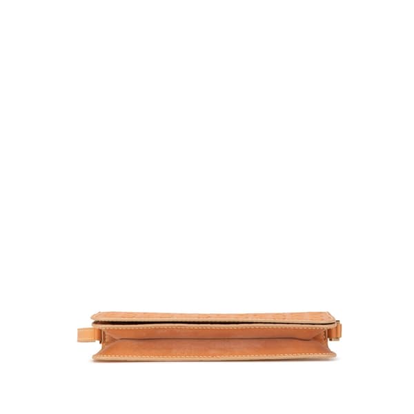 Pre-owned Celine C Macadam Leather Pochette Brown