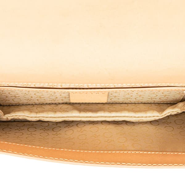 Pre-owned Celine C Macadam Leather Pochette Brown