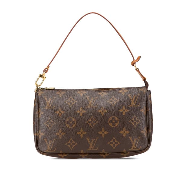 Pre-owned Louis Vuitton Monogram Pochette Accessoires Brown