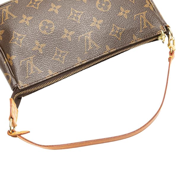 Pre-owned Louis Vuitton Monogram Pochette Accessoires Brown