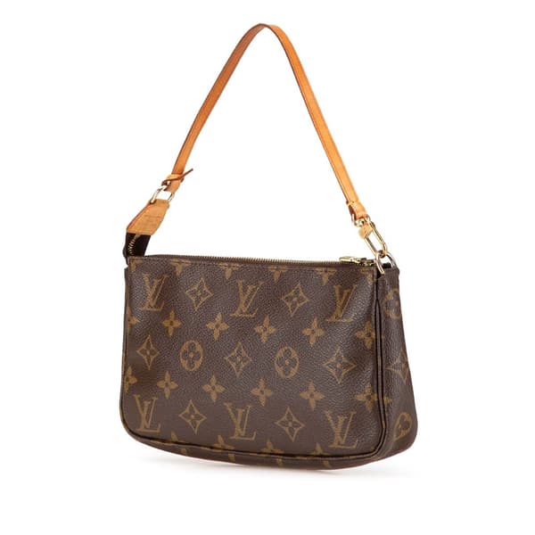 Pre-owned Louis Vuitton Monogram Pochette Accessoires Brown
