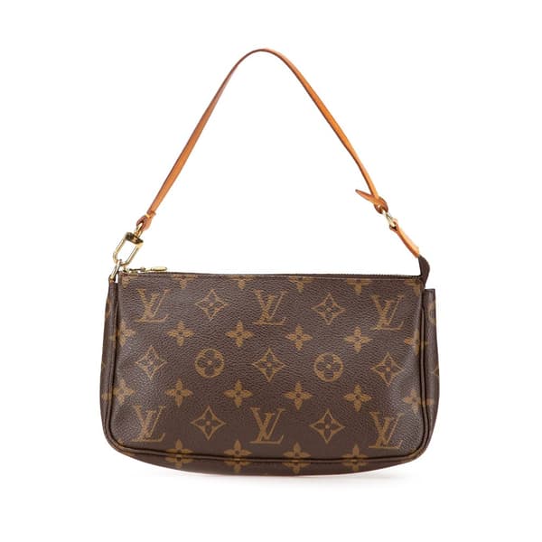 Pre-owned Louis Vuitton Monogram Pochette Accessoires Brown