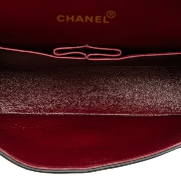 Pre-owned Chanel Medium Classic Lambskin Double Flap Black