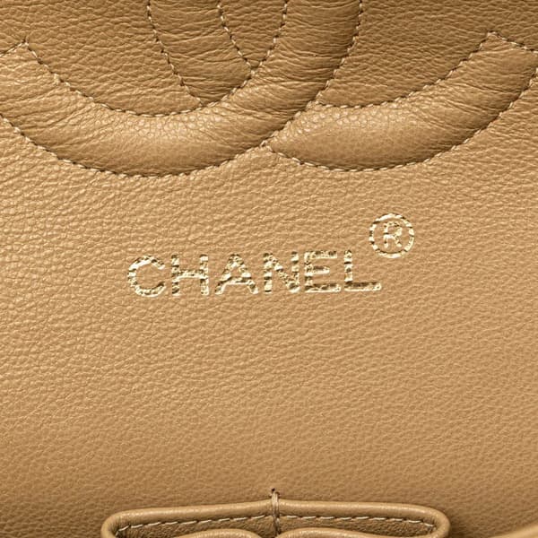 Pre-owned Chanel Medium Classic Lambskin Double Flap Brown