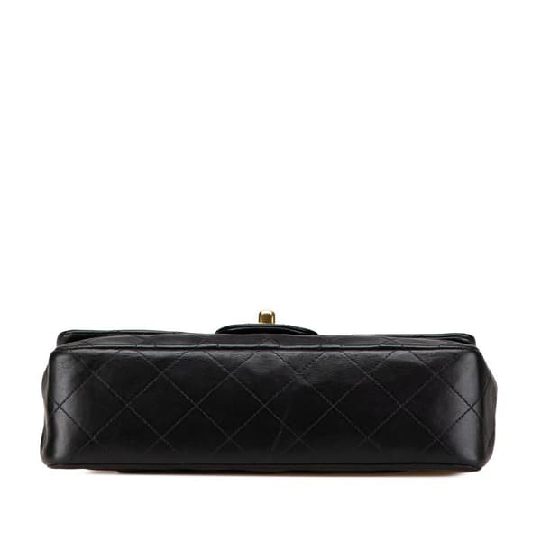 Pre-owned Chanel Small Classic Lambskin Double Flap Black