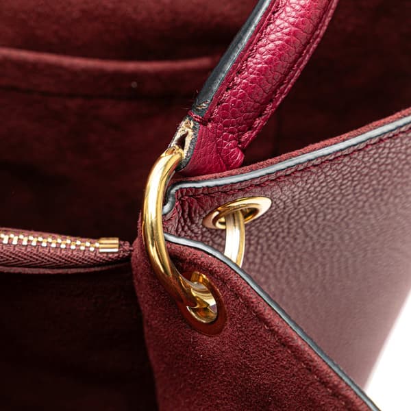 Pre-owned Louis Vuitton Monogram Empreinte Trocadero Red