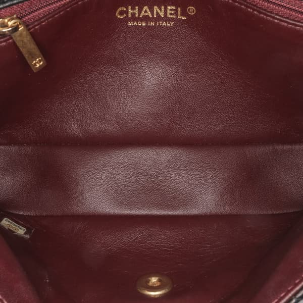 Pre-owned Chanel Small Quilted Lambskin Two-Tone Day Flap Black