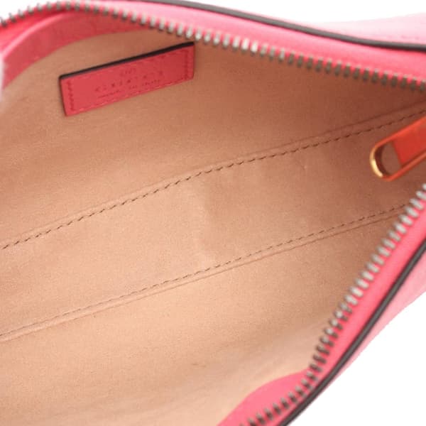 Pre-owned Gucci Mini Leather Aphrodite Shoulder Bag Pink