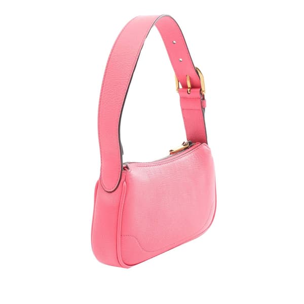Pre-owned Gucci Mini Leather Aphrodite Shoulder Bag Pink
