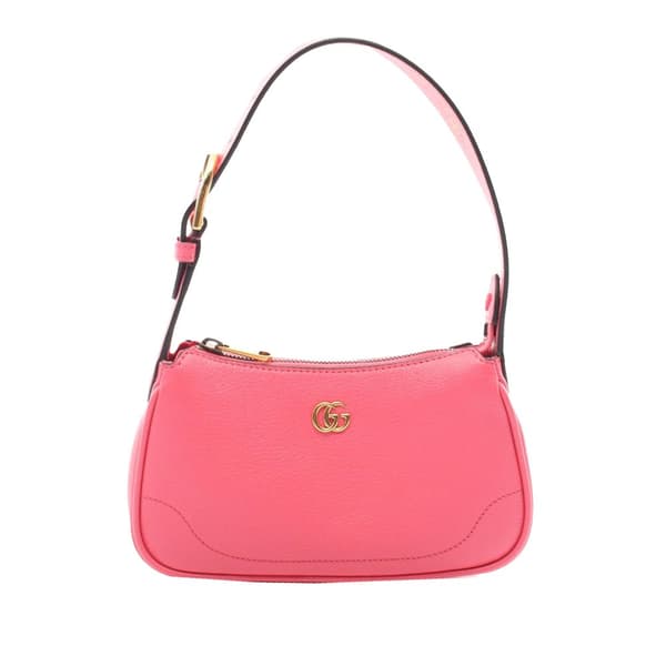 Pre-owned Gucci Mini Leather Aphrodite Shoulder Bag Pink