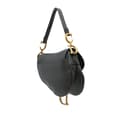 Miniatyrbilde 2 av 9: Pre-owned Dior Leather Saddle Bag Black
