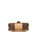Miniatyrbild 3 av 10: Pre-owned Prada Suede Trimmed Leather Color Block Moon Shoulder Bag Brown