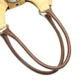 Miniatyrbild 10 av 10: Pre-owned Prada Suede Trimmed Leather Color Block Moon Shoulder Bag Brown