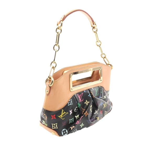 Pre-owned Louis Vuitton Monogram Multicolore Judy PM Black