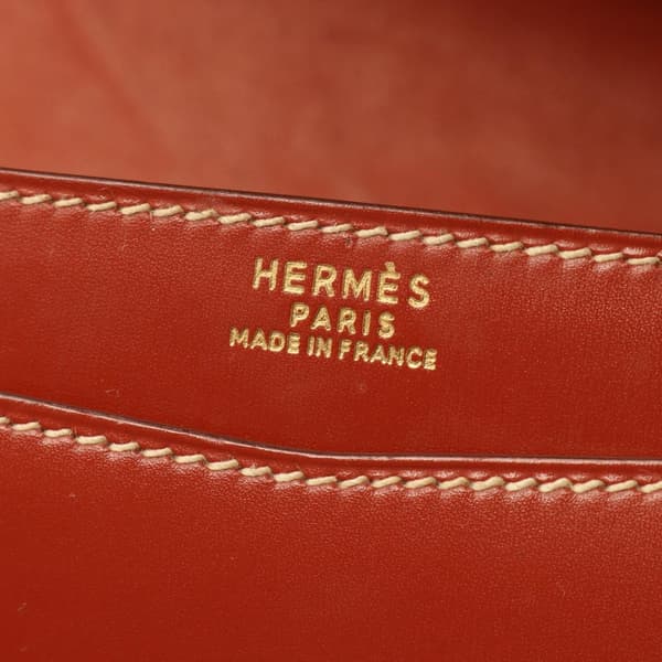 Pre-owned Hermès Box Calf Lydie Clutch Brown