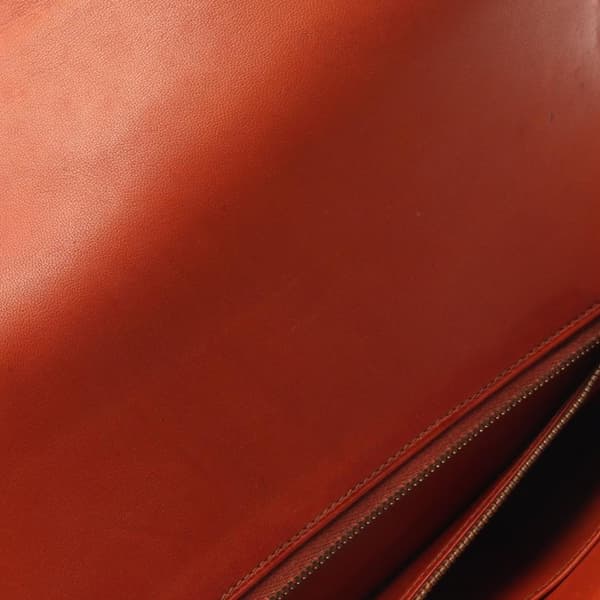 Pre-owned Hermès Box Calf Lydie Clutch Brown