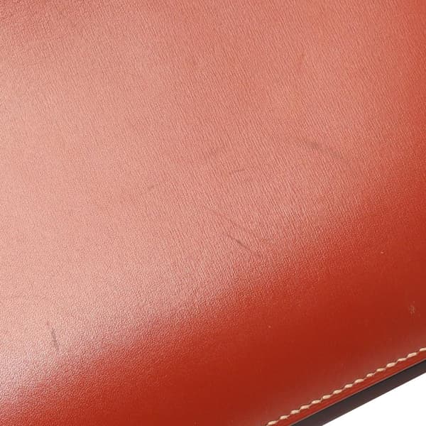 Pre-owned Hermès Box Calf Lydie Clutch Brown